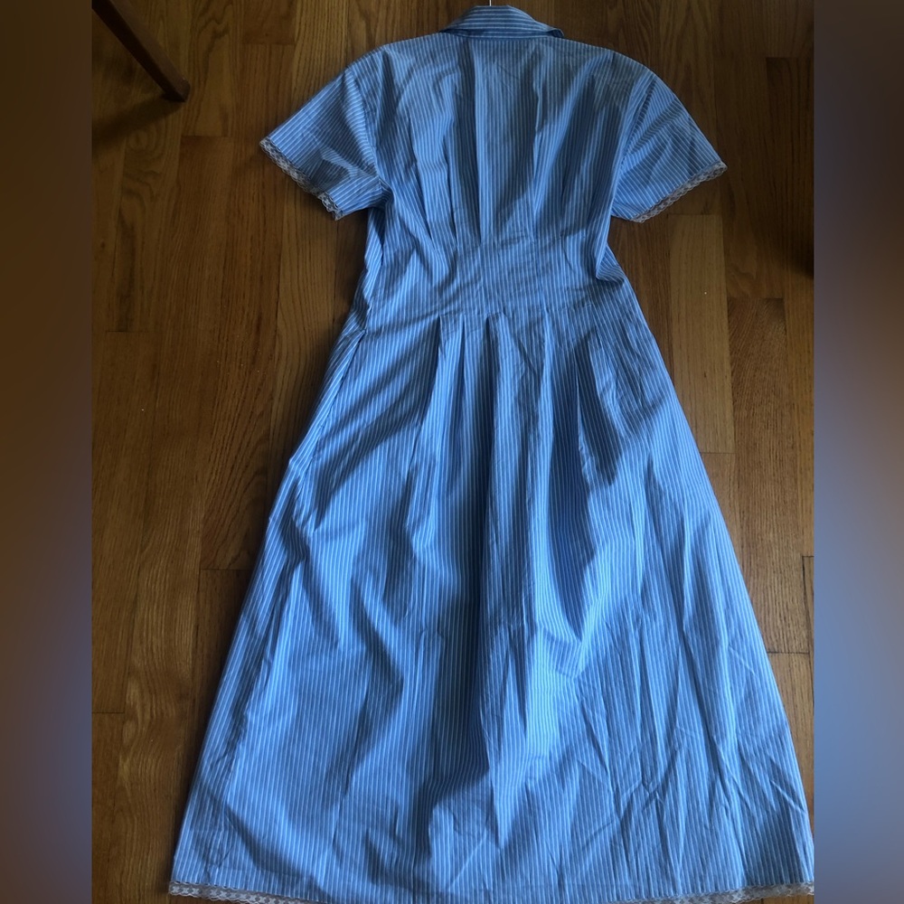 NWT J Crew wren lace trim shirt dress in stripe - Picture 6 of 8